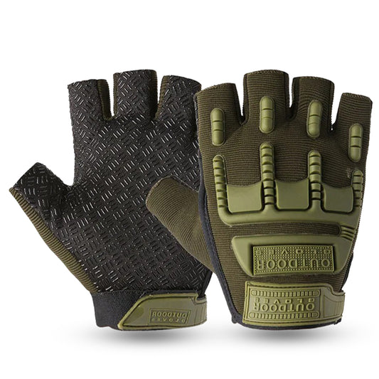 Gants de Moto antidérapants demi-doigt v3