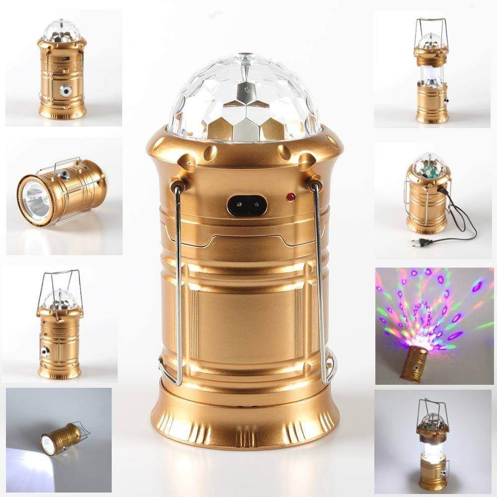 Camping light lantern 3IN1 multi-fonction Rechargeable lamp ,torch ,disco ball rotatif