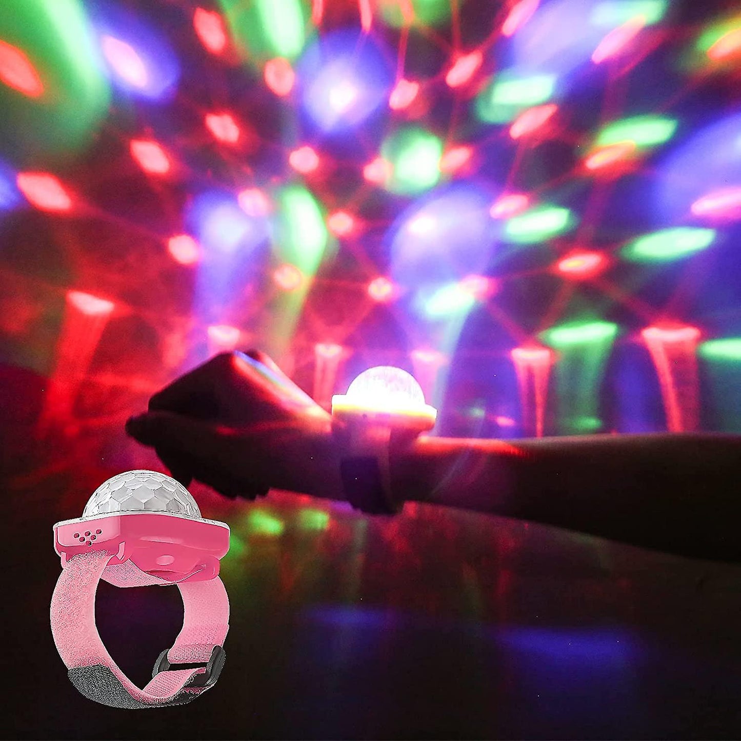 Montre Disco Ball Lumineuse avec ventouse rechargeable - ساعة كرة ديسكو مضيئة قابلة لإعادة الشحن