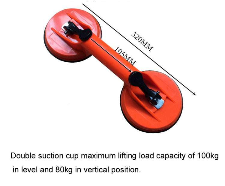 Ventouse sous vide à double griffe pour voiture carrelage et verre