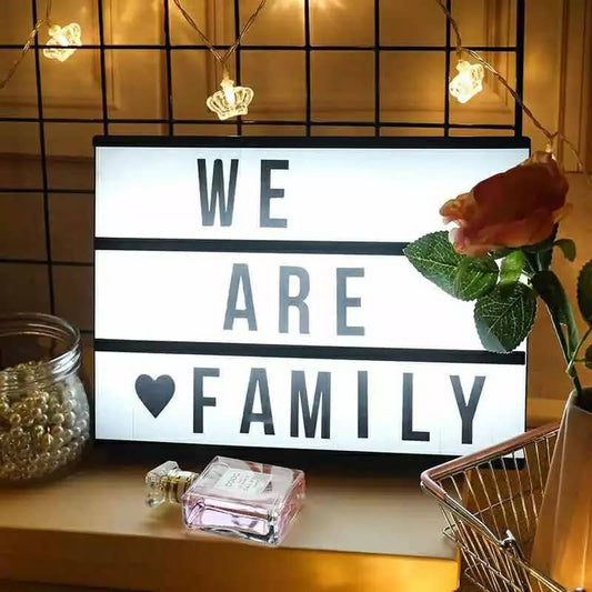 LED MESSAGE LIGHT BOX -Noir et Blanc