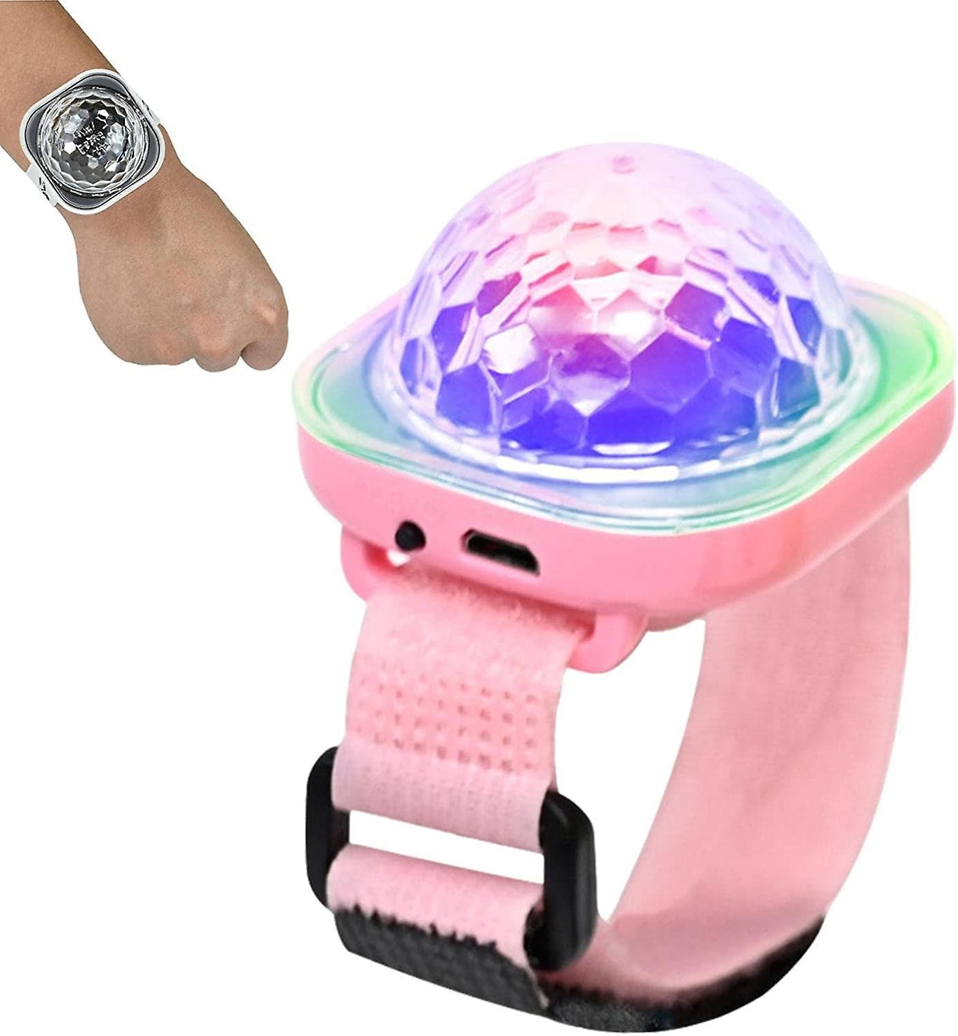 Montre Disco Ball Lumineuse avec ventouse rechargeable - ساعة كرة ديسكو مضيئة قابلة لإعادة الشحن