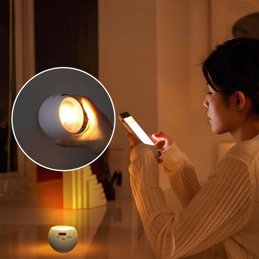 Lampe COB à détecteur de mouvement portable à 360 °