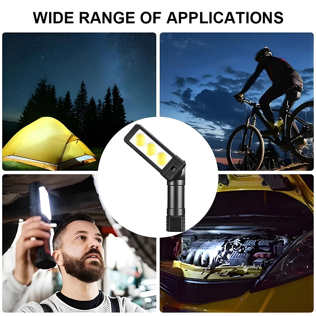 Lampe de Poche LED Portable et Réflecteur 20W