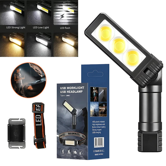 Lampe de Poche LED Portable et Réflecteur 20W