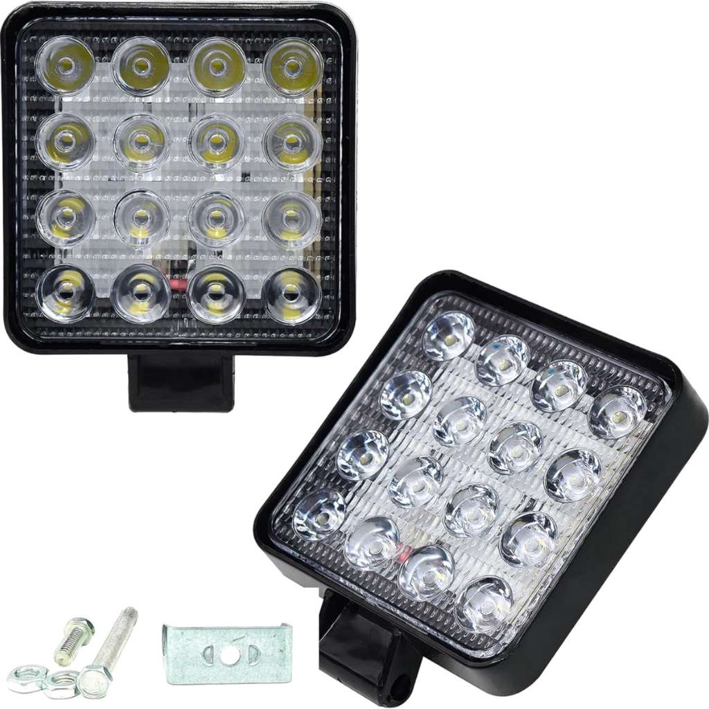 Phare de Travail LED 12V-24V en Aluminium pour Véhicules – مصابيح أمامية LED للألمنيوم 12 – 24 فولت لللمركبات