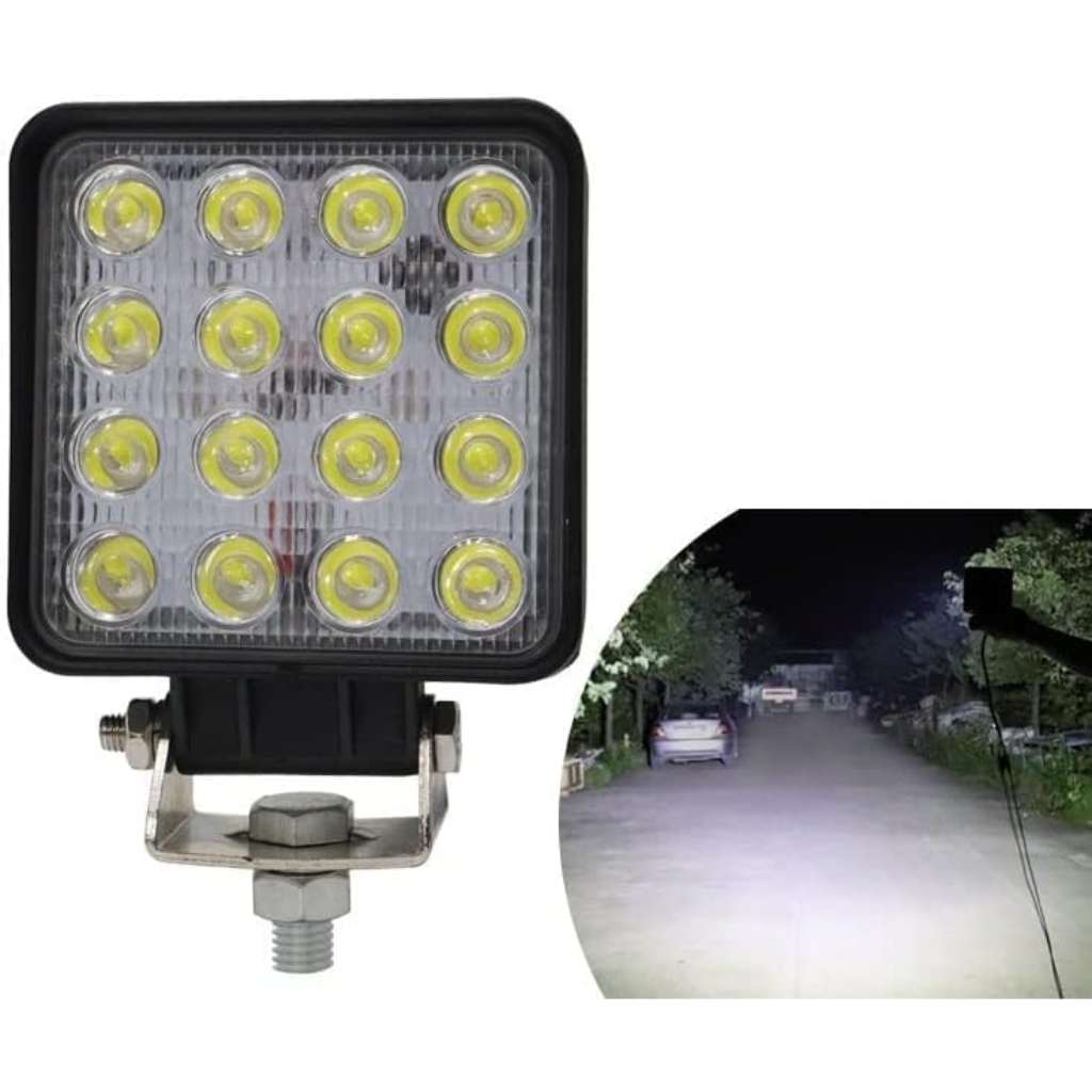 Phare de Travail LED 12V-24V en Aluminium pour Véhicules – مصابيح أمامية LED للألمنيوم 12 – 24 فولت لللمركبات