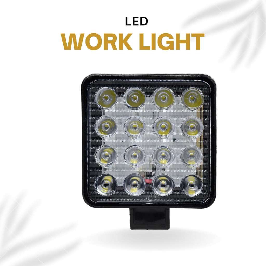 Phare de Travail LED 12V-24V en Aluminium pour Véhicules – مصابيح أمامية LED للألمنيوم 12 – 24 فولت لللمركبات