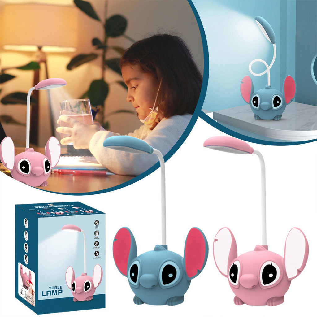 Stitch Lampe de Bureau et Veilleuse Ambiante pour Enfants avec Taille-crayon