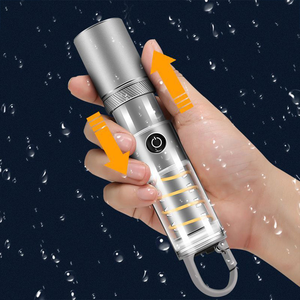 Lampe Torche Rechargeable, Ultra Puissante avec 5 Modes D'éclairage