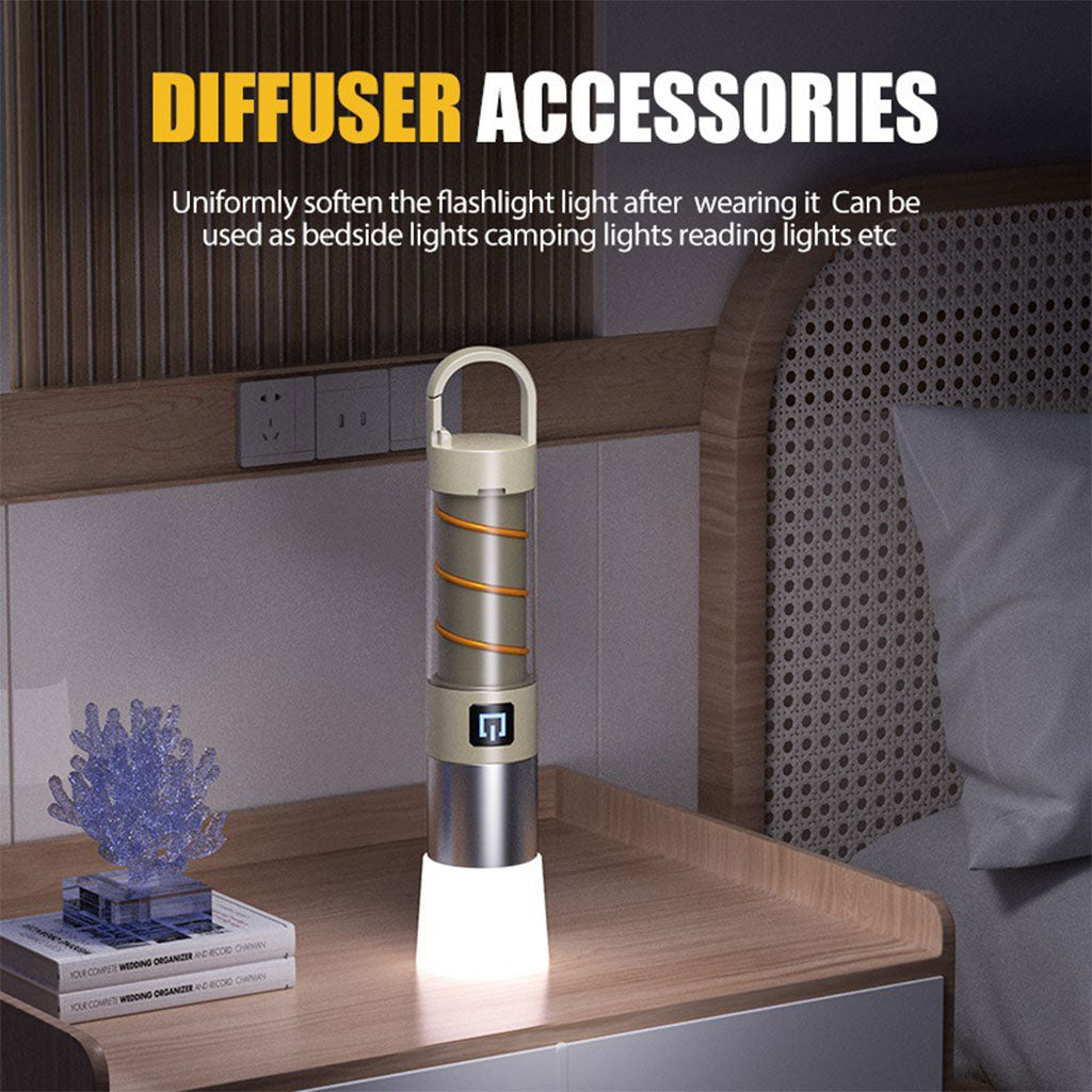 Lampe Torche Rechargeable, Ultra Puissante avec 5 Modes D'éclairage