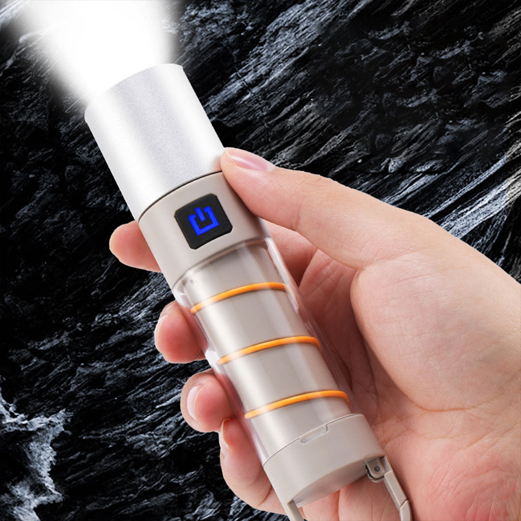 Lampe Torche Rechargeable, Ultra Puissante avec 5 Modes D'éclairage