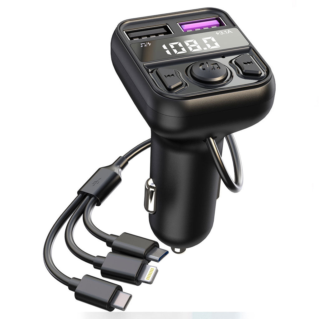 Transmetteur Bluetooth pour voiture, Voiture MP3 Radio AUX CS10