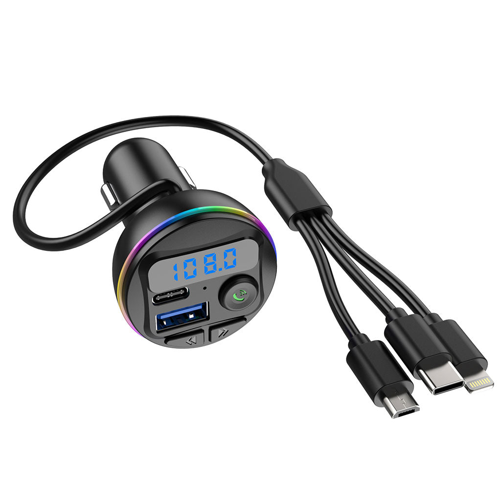 Transmetteur Bluetooth pour voiture, voiture Mp3 Player Radio Aux Adapter Lecteur de Musique