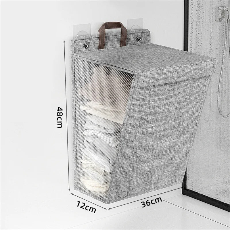 Panier à linge mural pliable pour vêtements sales, rangement pour linge, grande capacité