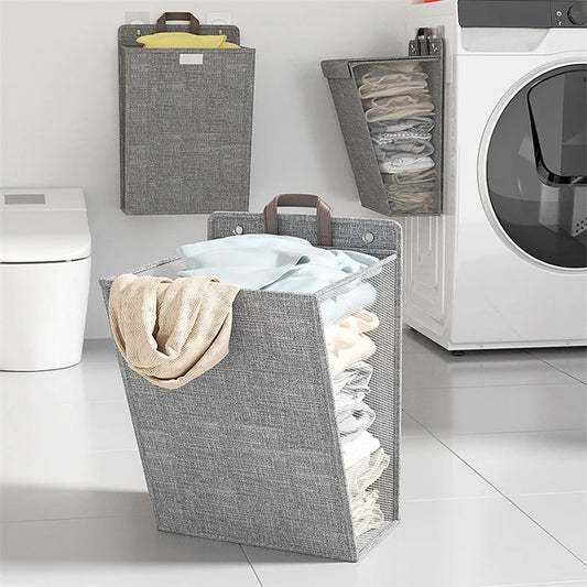 Panier à linge mural pliable pour vêtements sales, rangement pour linge, grande capacité