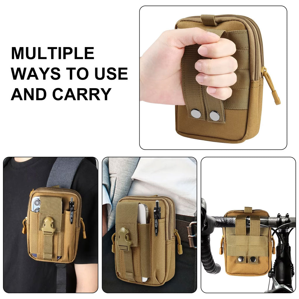 Poche et Ceinture Sac banane multifonction avec support pour téléphone