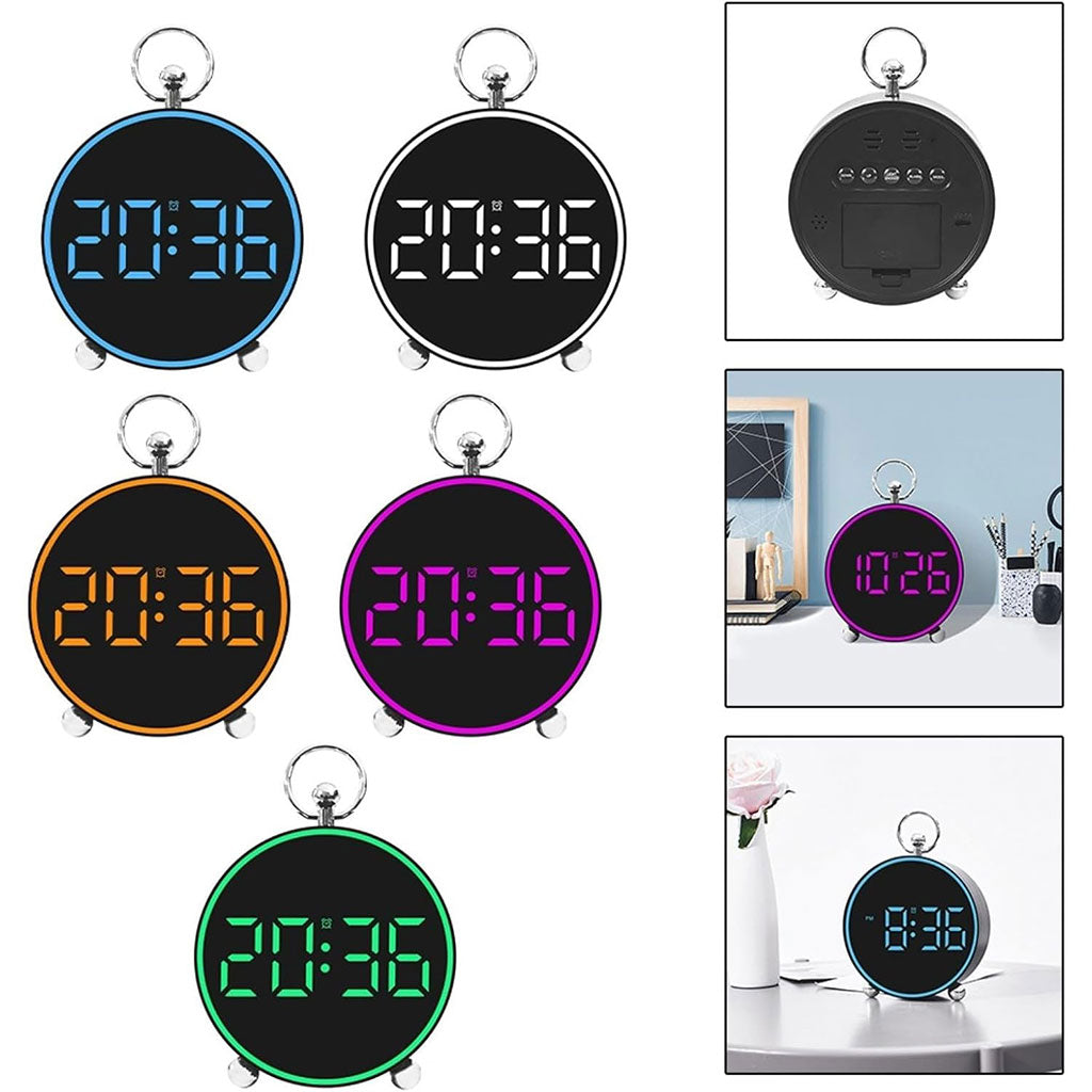 Horloge LED numérique avec affichage de la température