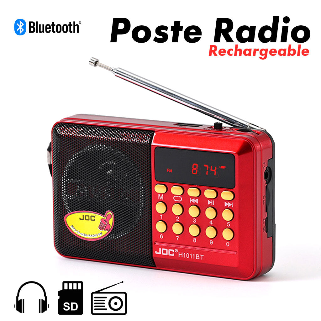 Radio FM Portable bleutooth numérique Rechargeable