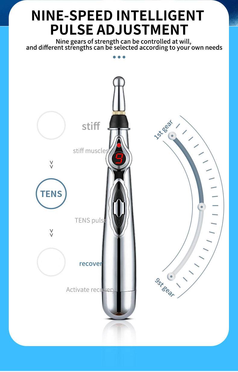 Stylo de massage électrique pour points d'acupuncture