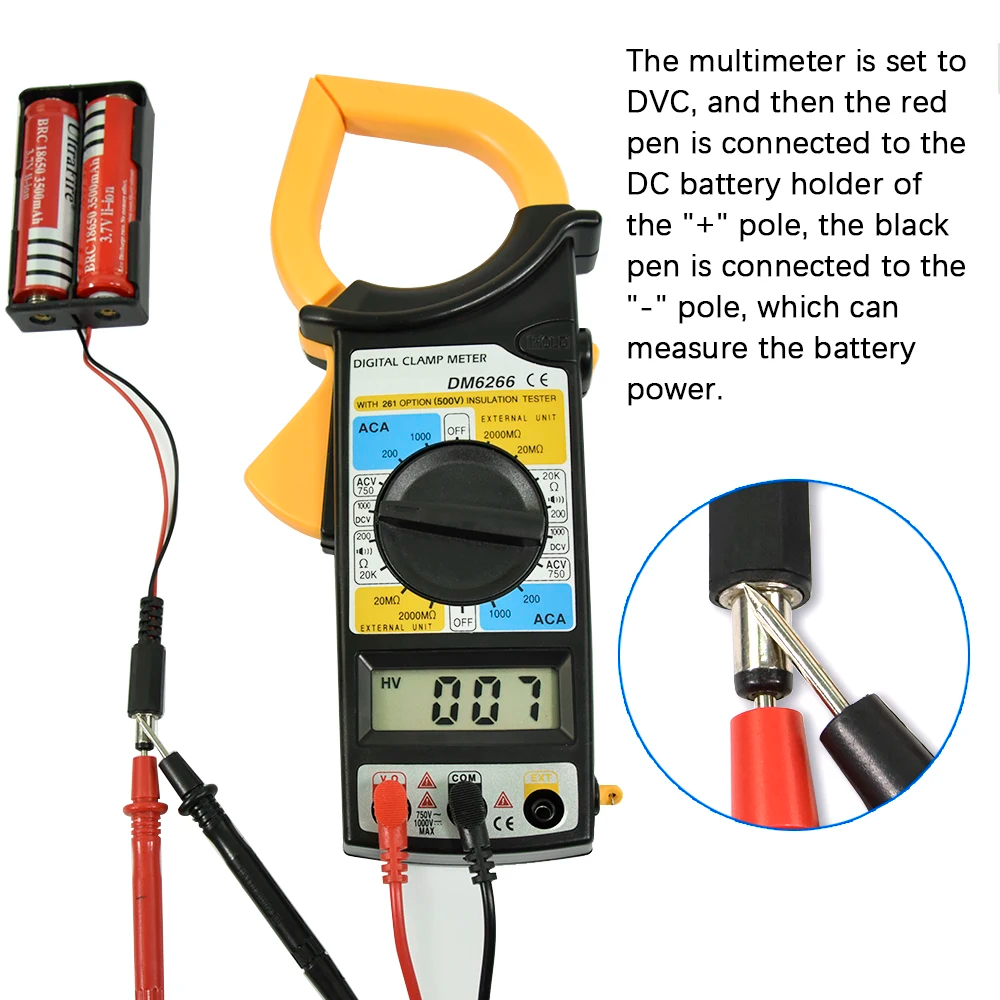 Multimètre à pince numérique Portable DM-6266