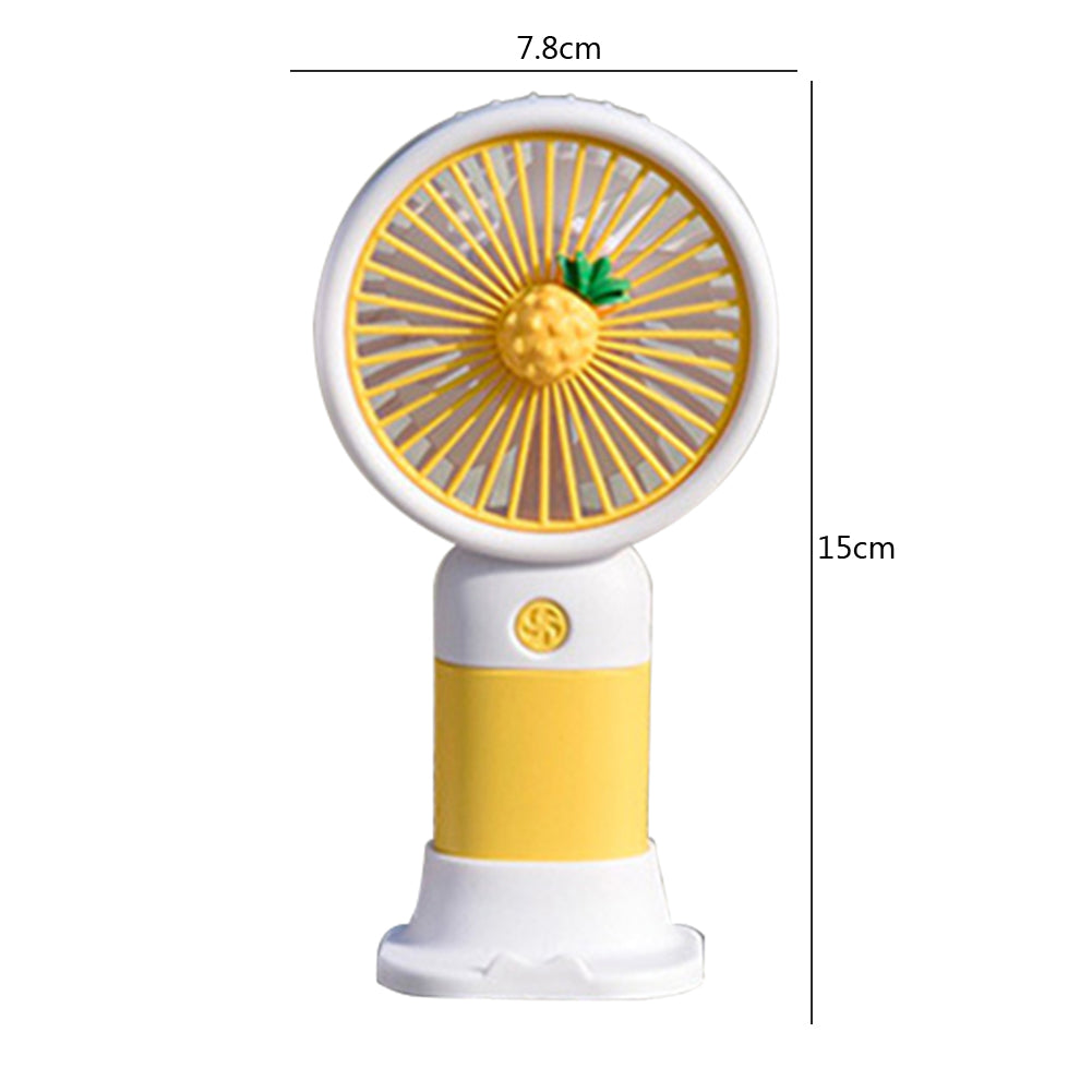 Ventilateur de bureau en forme de fruit de dessin animé, chargement USB