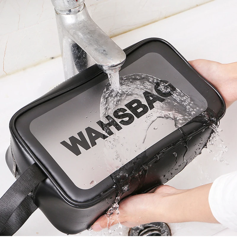 Trousse de Douche Wash-bag transparent, étanche