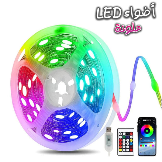 Guirlande lumineuse d'extérieur 100 LED multicolore 10 m RGB synchronisation de musique