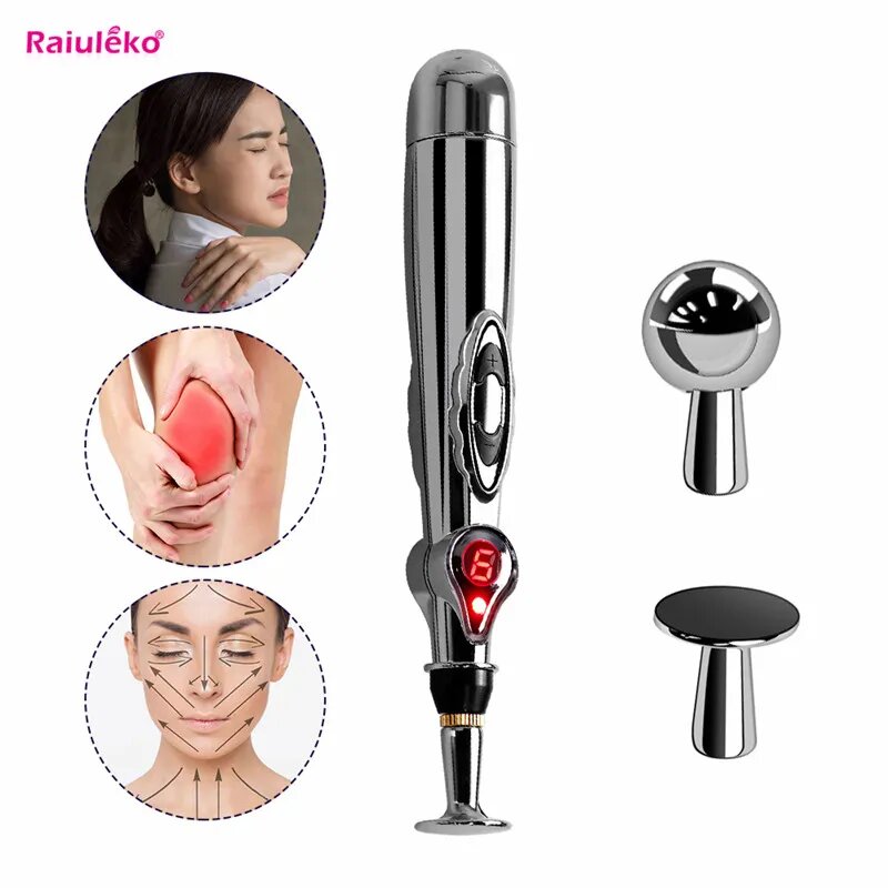 Stylo de massage électrique pour points d'acupuncture