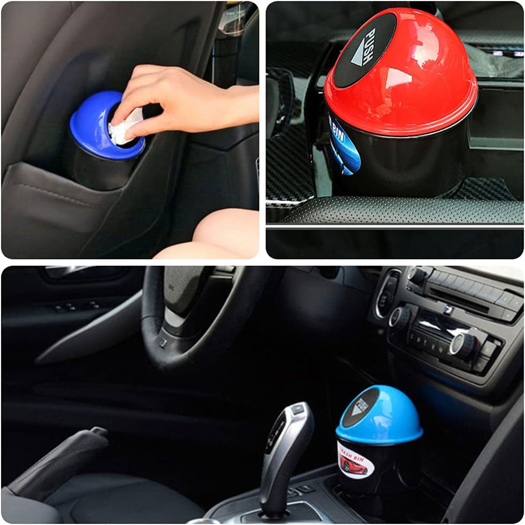 Mini Poubelle de Voiture Parfaite pour Placer des Ordures +2Pcs Rallonge de ceinture de sécurité de voiture anti-Bip