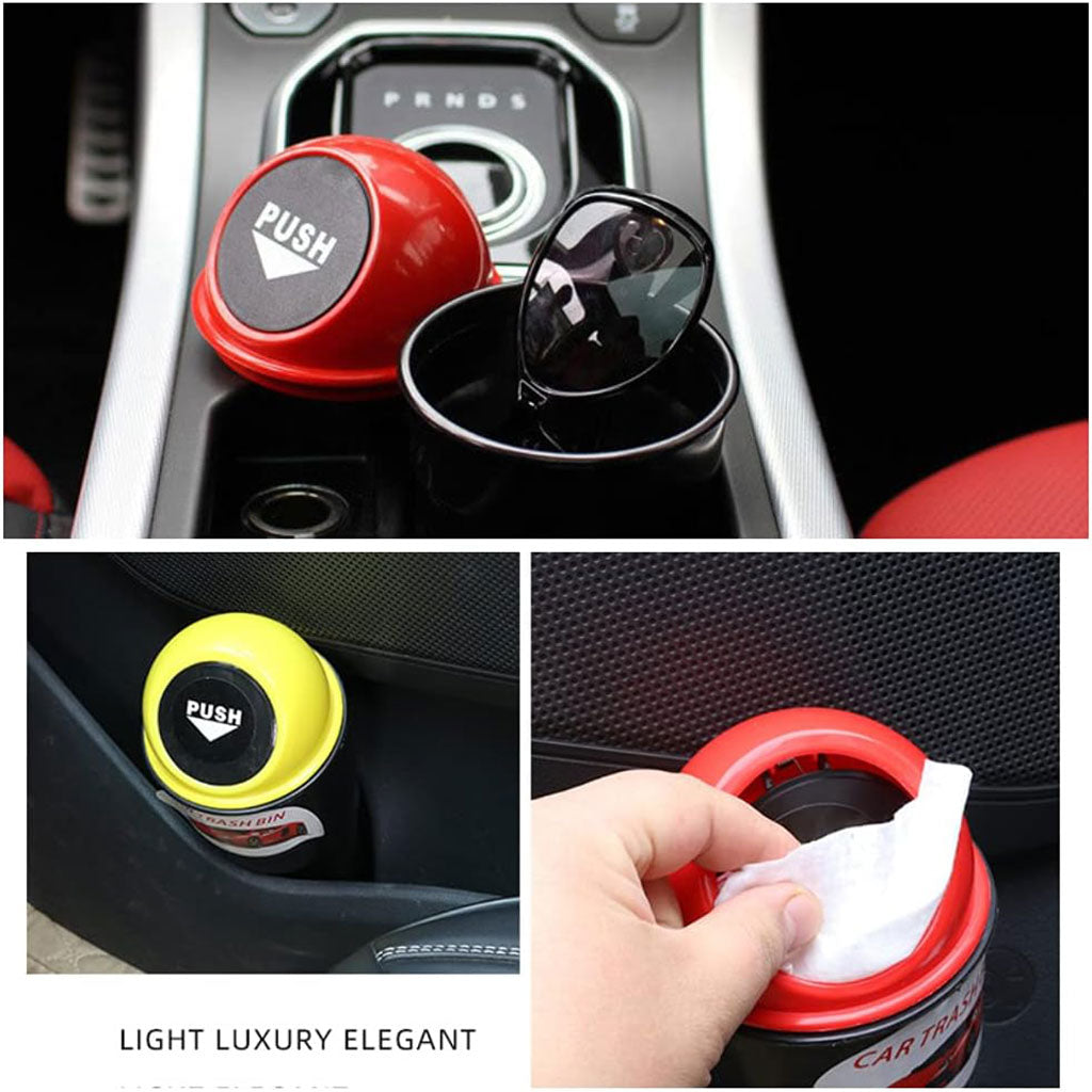 Lampe LED intelligente à capteur de mouvement sans fil Rechargeable + Mini Poubelle de Voiture Parfaite pour Placer des Ordures