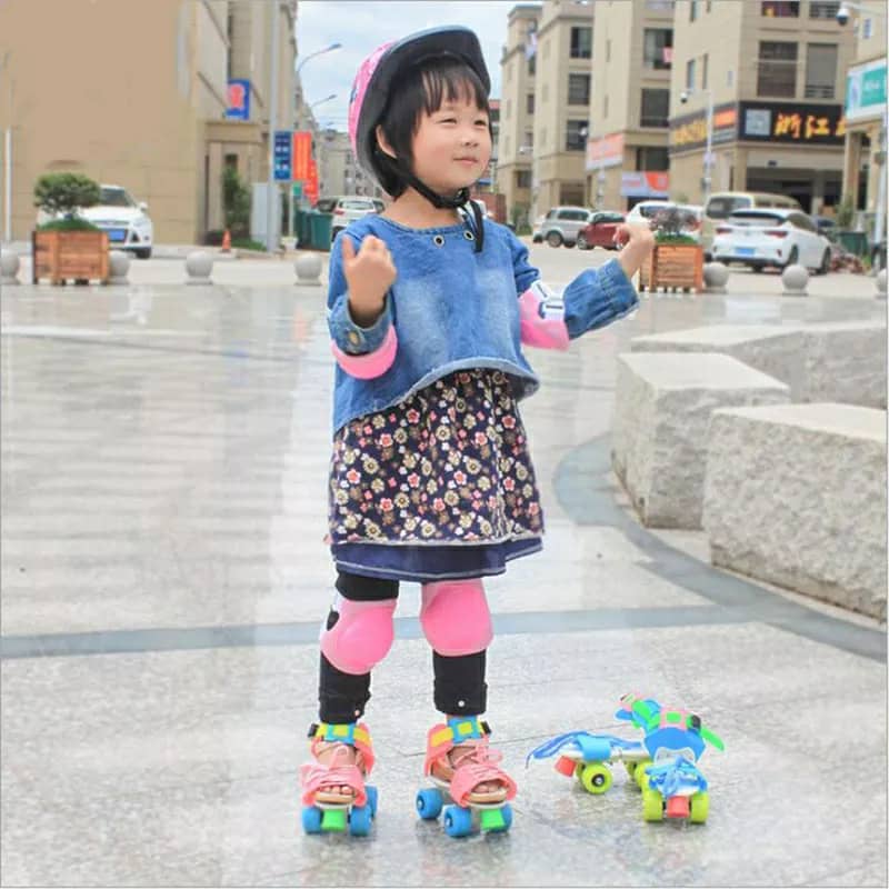 Patins à Roulettes Réglables Pour Enfants حذاء التزلج على 4 عجلات