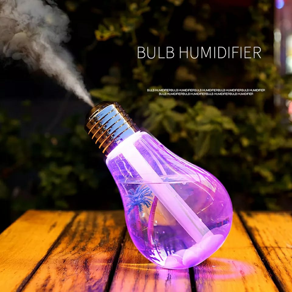 Humidificateur d’air ampoule colorée USB 400ML