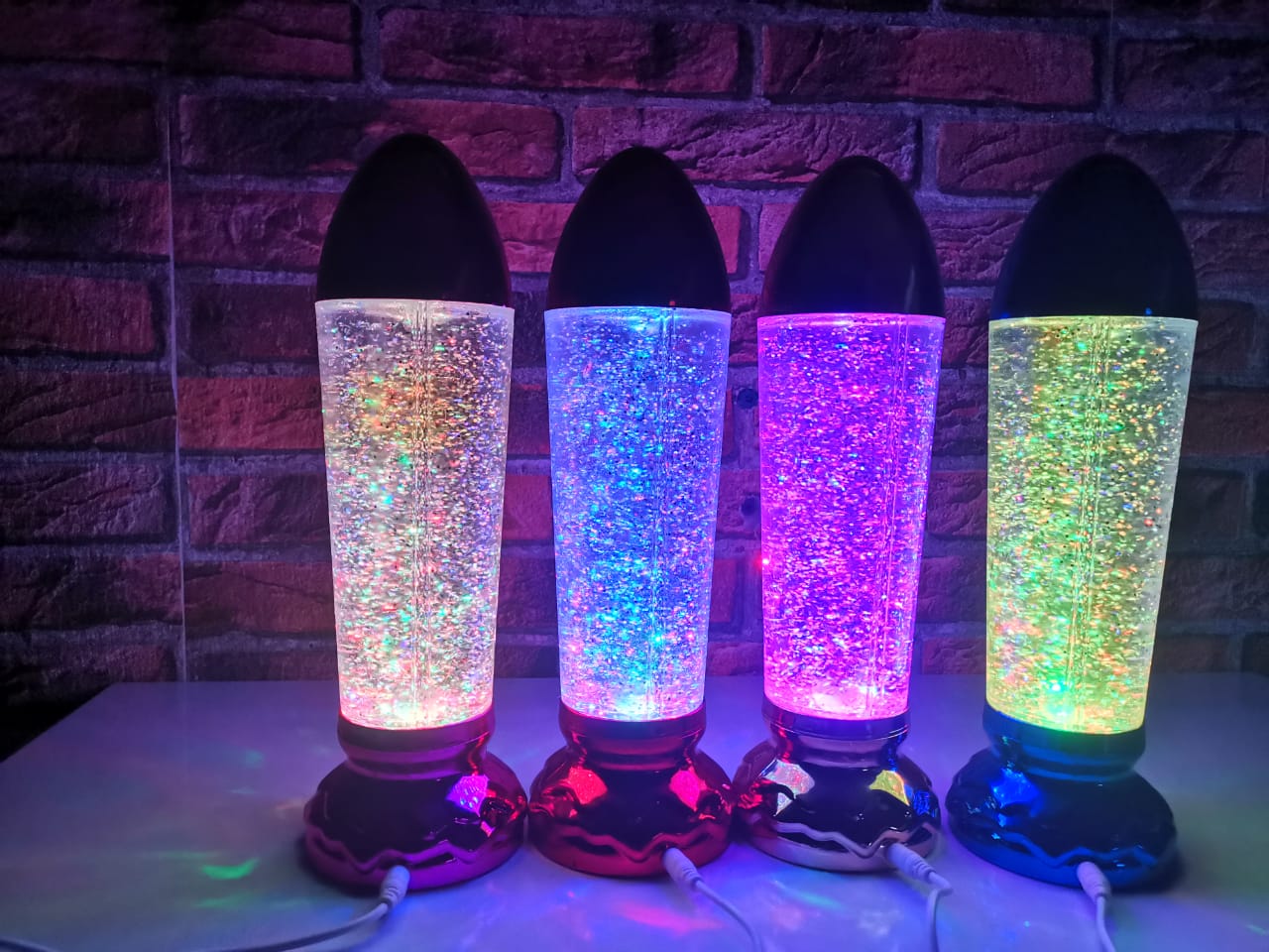 Lampe LED flocon de neige magique rotatif RGB