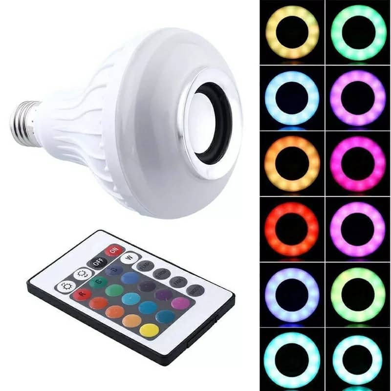 Ampoule Bluetooth Avec Haut-Parleur Rgb Télécommande SansFil