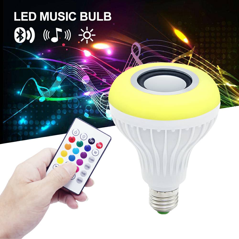 Ampoule Bluetooth Avec Haut-Parleur Rgb Télécommande SansFil