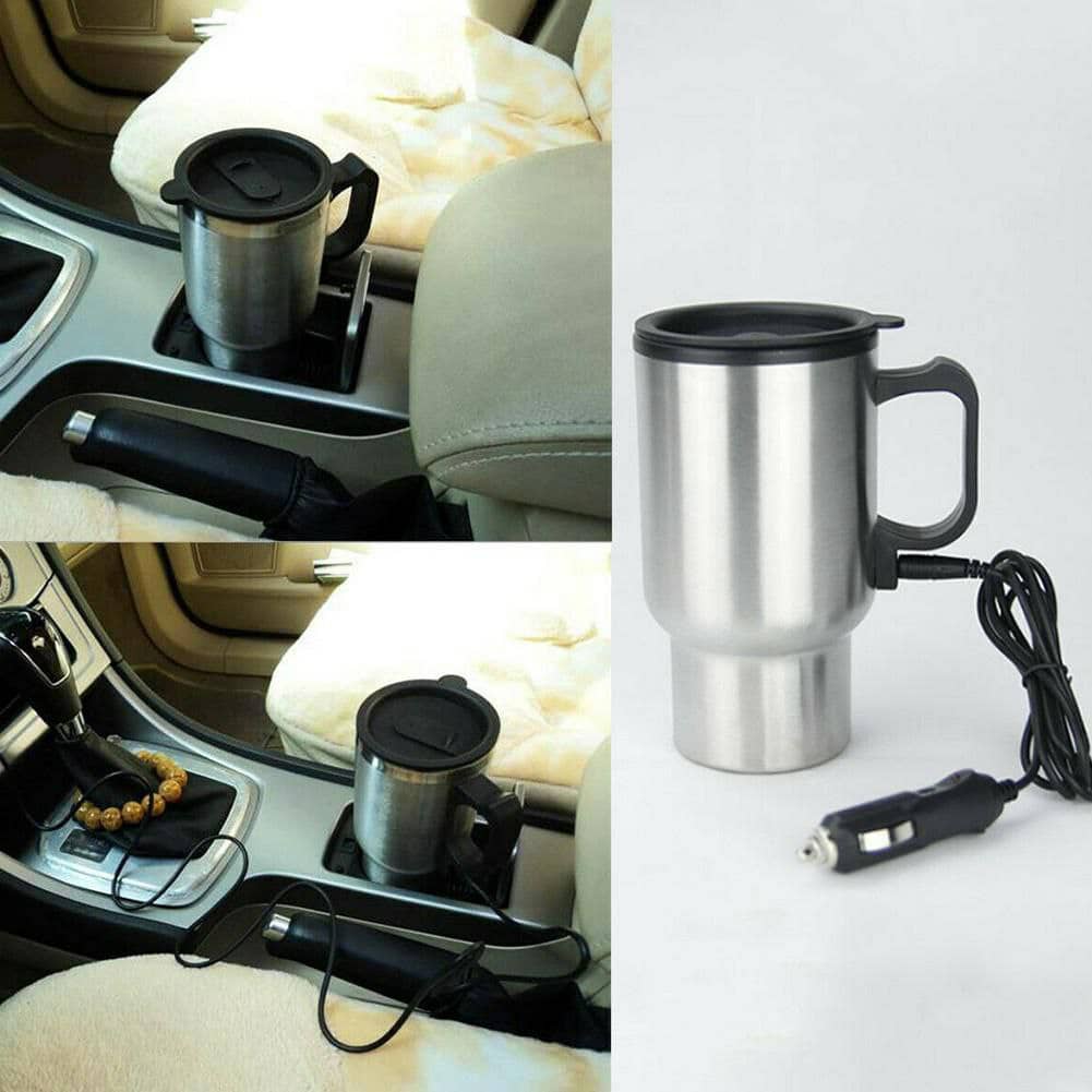 Thermos electrique chauffant pour voiture avec prise Allume Cigare Chauffe Eau,Thé,Café