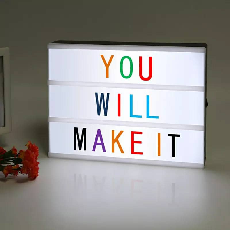 Light box led message - Coloré