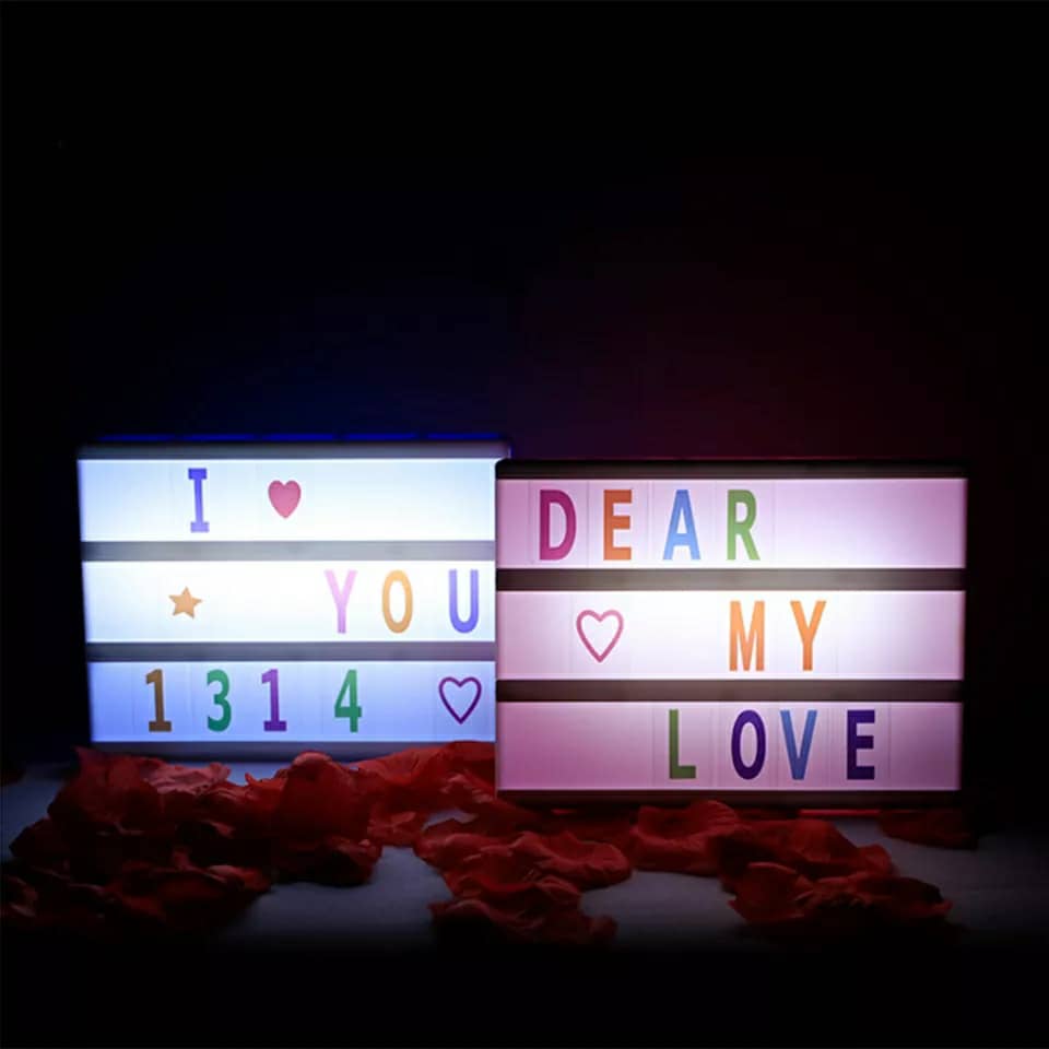 Light box led message - Coloré