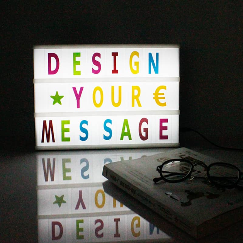 Light box led message - Coloré