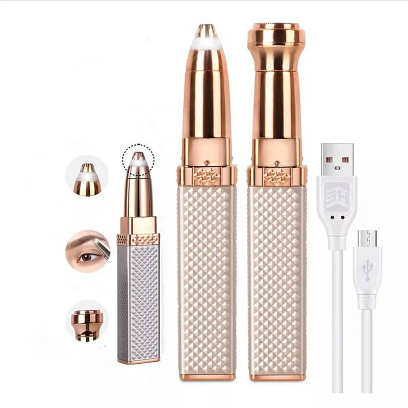 Facial Hair Remover 2 in 1 Eyebrow Trimmer