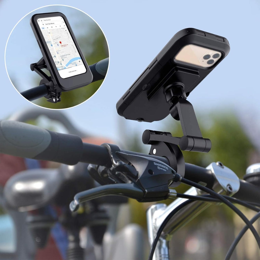 Support de téléphone portable étanche pour vélo moto réglable à 360 °