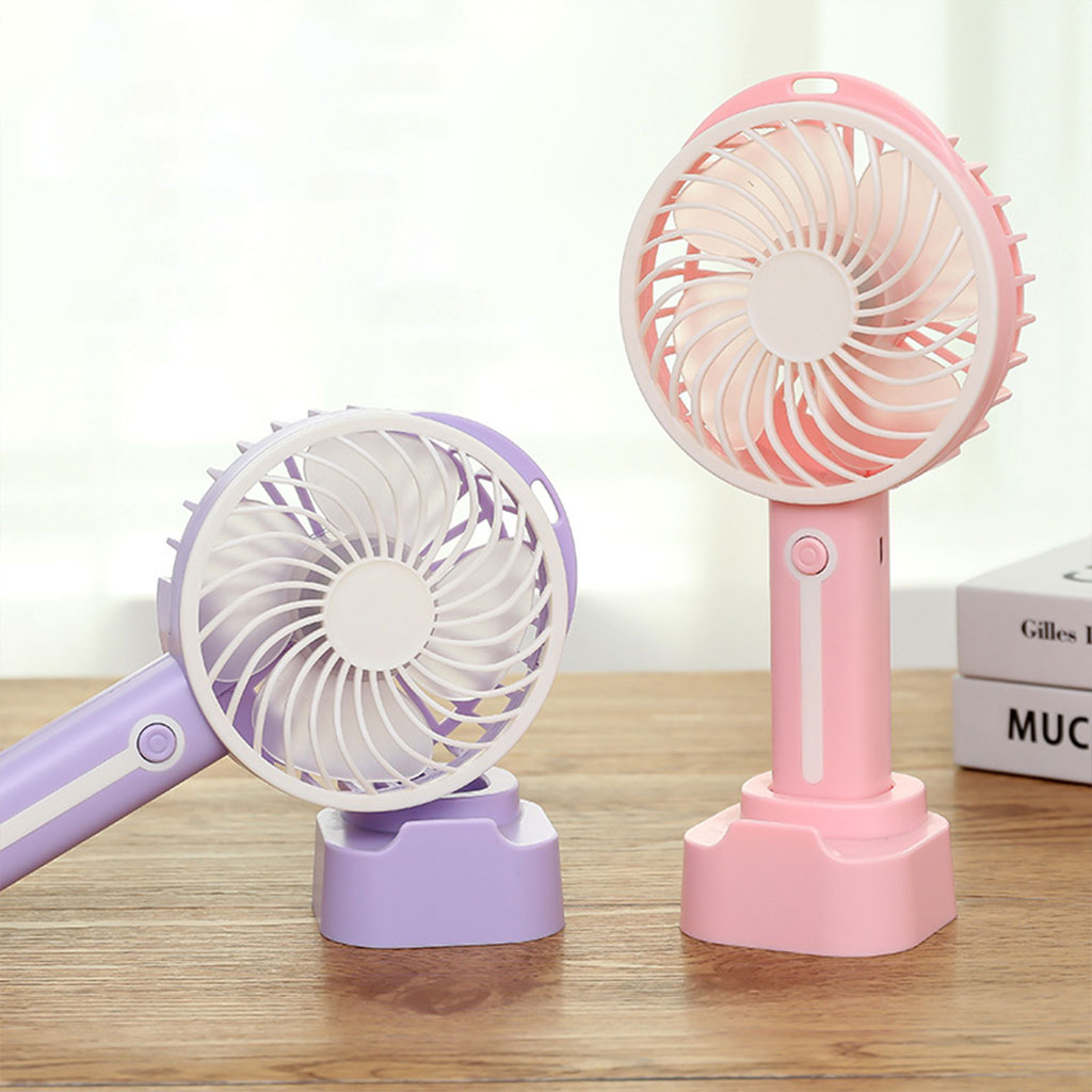 Mini ventilateur portatif électrique Rechargeable par USB, avec batterie 1500mAh