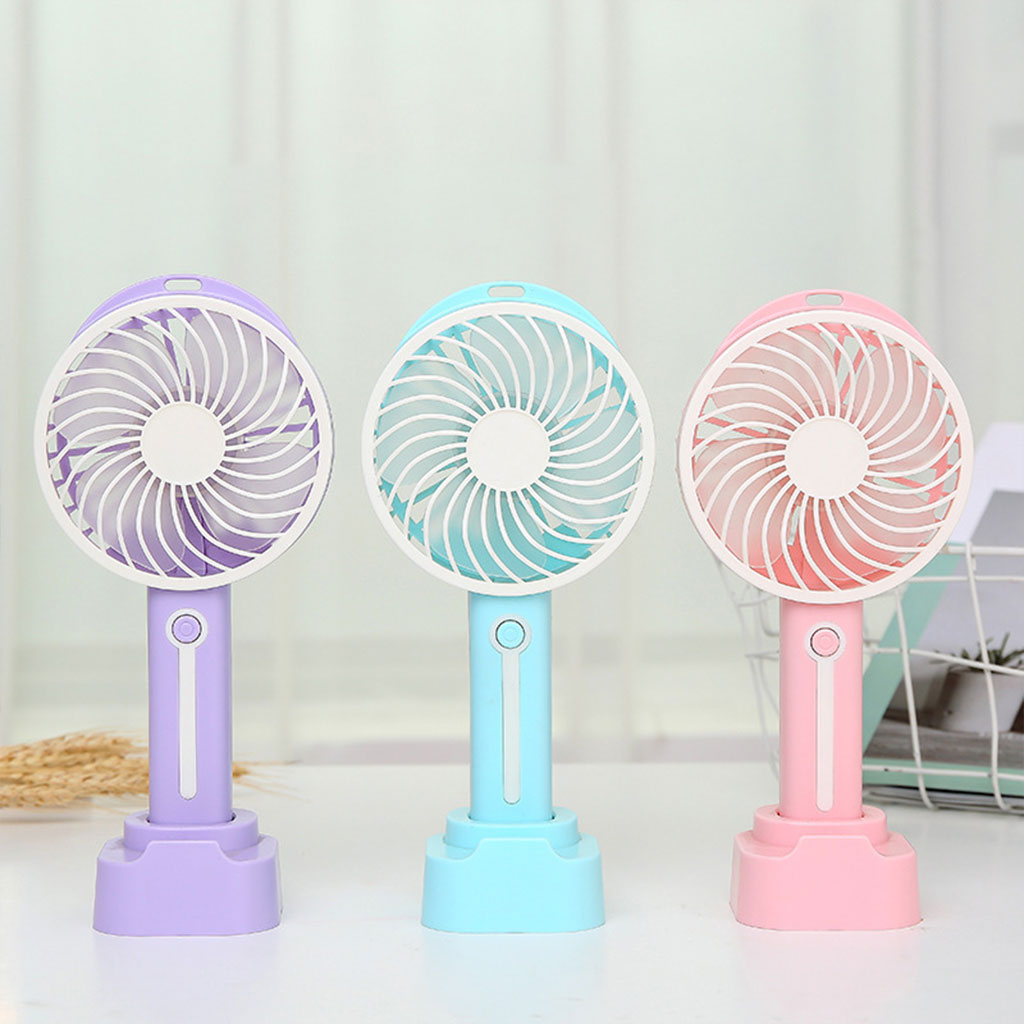 Mini ventilateur portatif électrique Rechargeable par USB, avec batterie 1500mAh