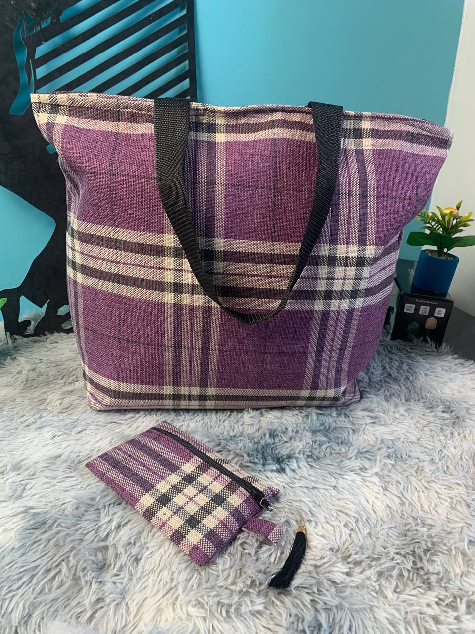 Sac à main burberry Grande capacité avec un portefeuille pour femme