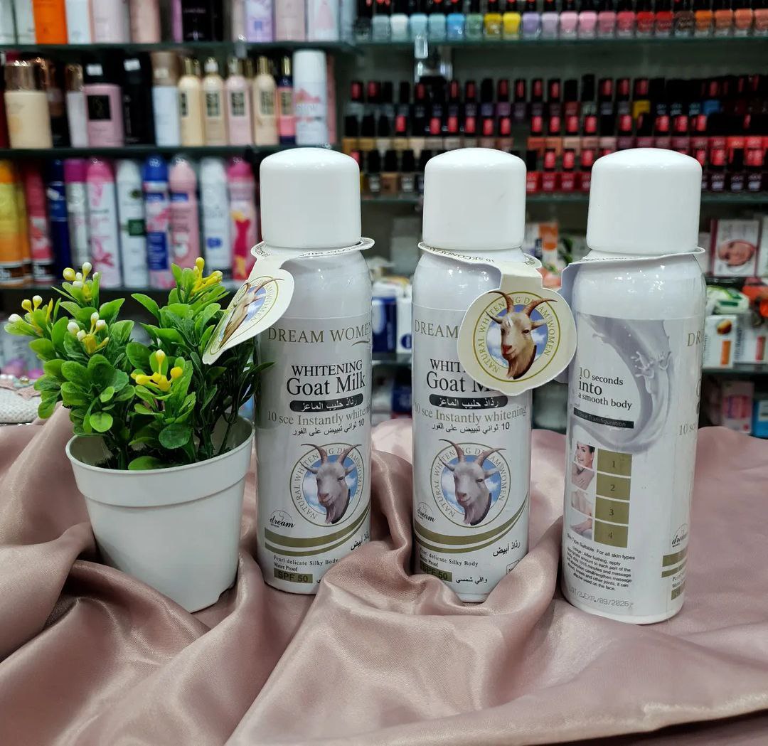 رذاذ حليب الماعز للتبييض للجسم والوجه Spray Lait de chèvre