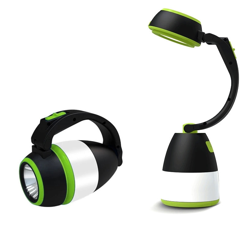 Lampe de poche 3 en 1 , bureau et camping 180 réglable , 3 modes, rechargeable avec fonction batterie externe