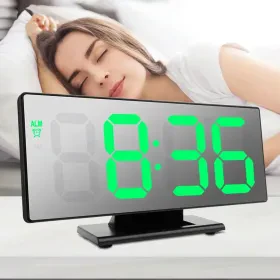 Horloge et réveil thermomètre de table électronique lumineux DS-3621L-2