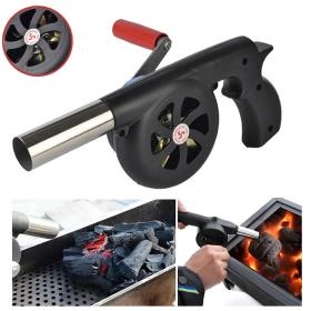 Souffleur d'air manuel pour feu de camp barbecue à manivelle