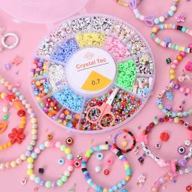 Ensemble de fabrication de bijoux Pour enfant 19 grilles Rond - مجموعة صنع المجوهرات للأطفال